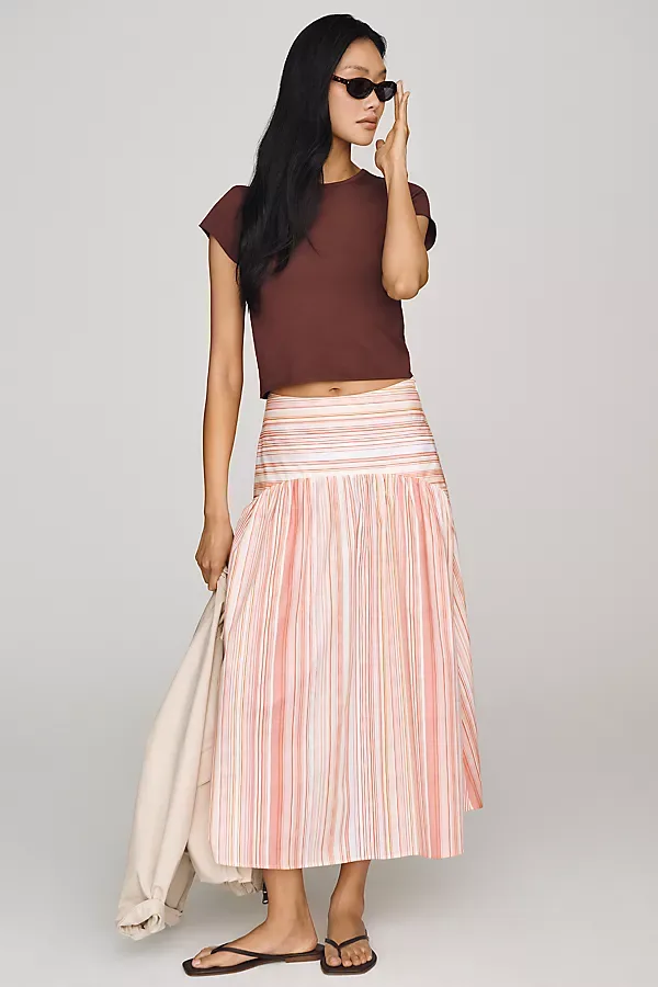 The Tobie Drop-Waist Skirt by Exquise by Exquise