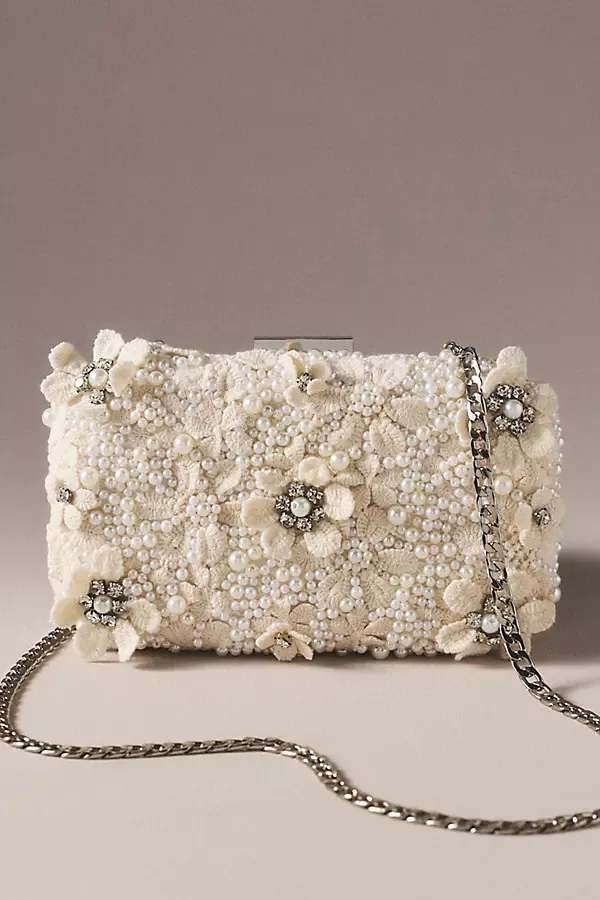 Beth Encrusted Clutch by Olga Berg