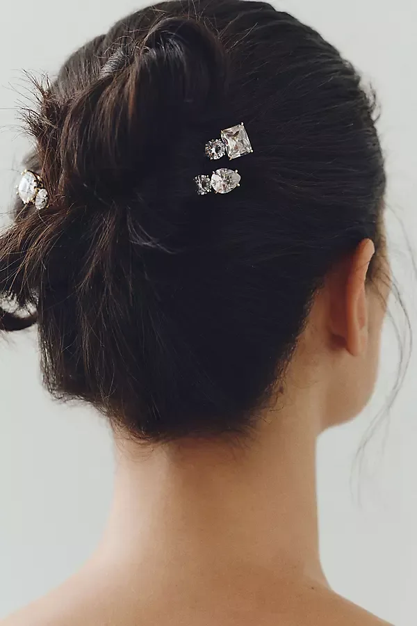 Crystal Bobby Pins, Set of 3 by NADRI