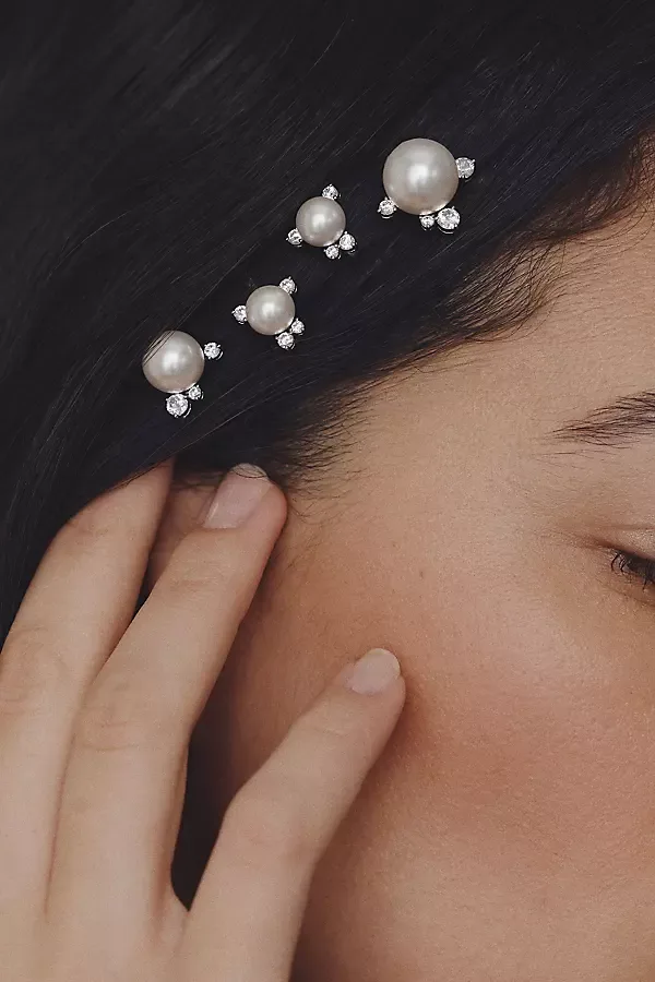 Pearl Bobby Pins, Set of 5 by NADRI