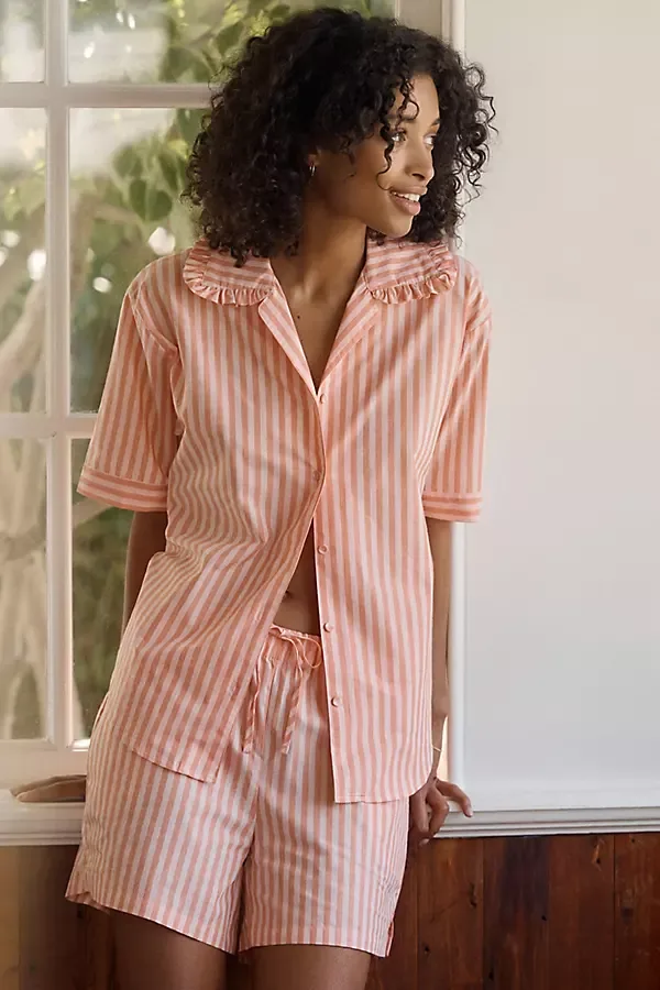 Butterscotch 100% Cotton Poplin Pajama Set by Papinelle
