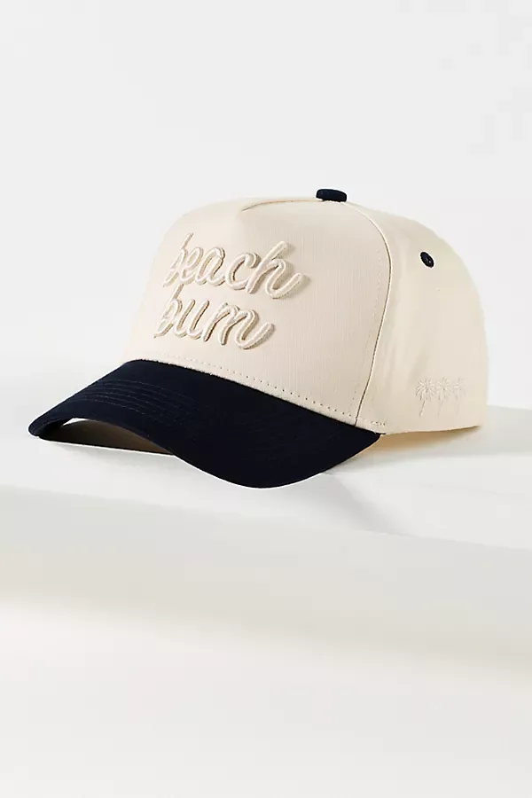 Beach Bum Trucker Hat by Kenz Kustomz
