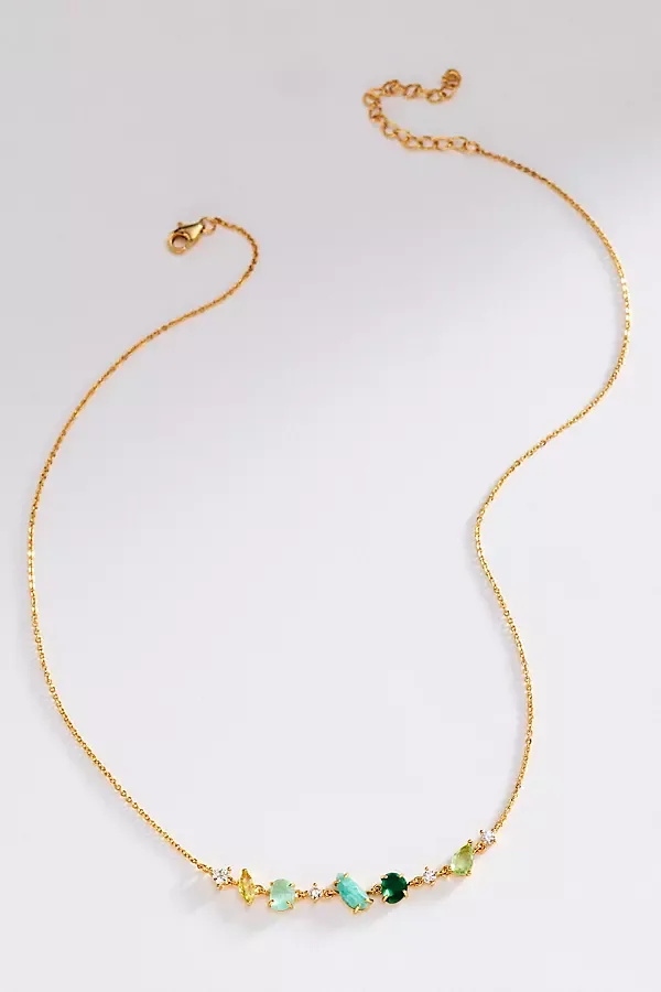 Mixed Stone Necklace by By Anthropologie