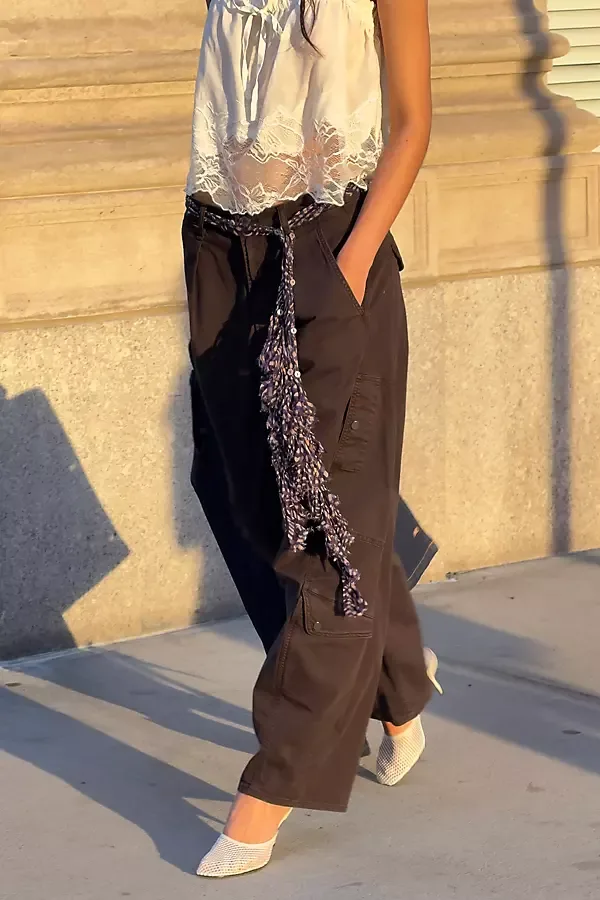 Fringe Skinny Scarf by Chan Luu