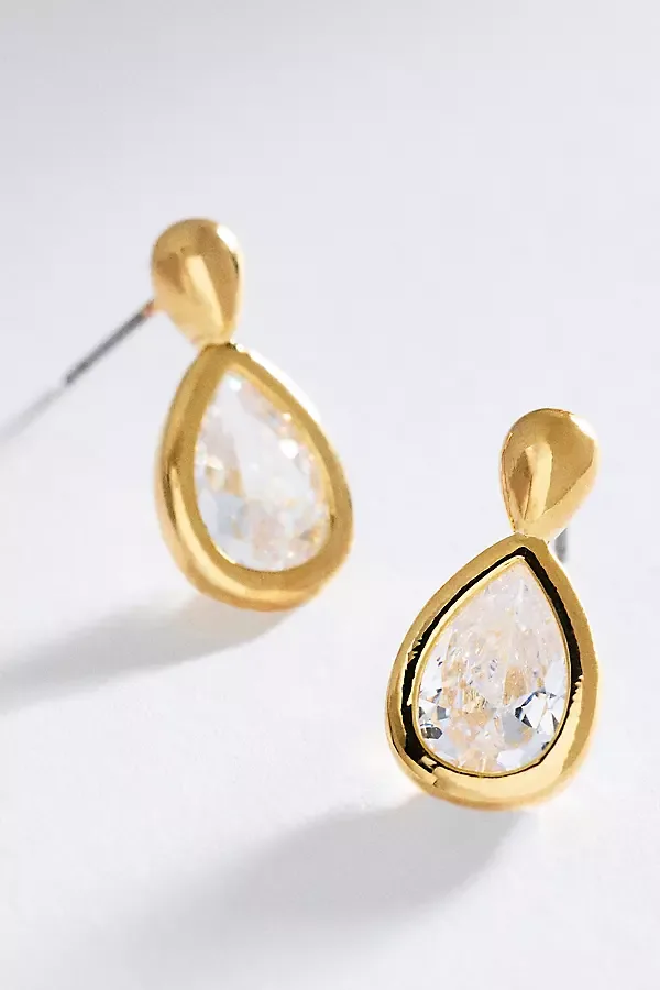 Pear-Cut Drop Earrings by By Anthropologie