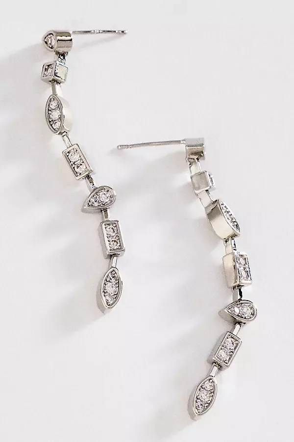 Mixed Gemstone Drop Earrings