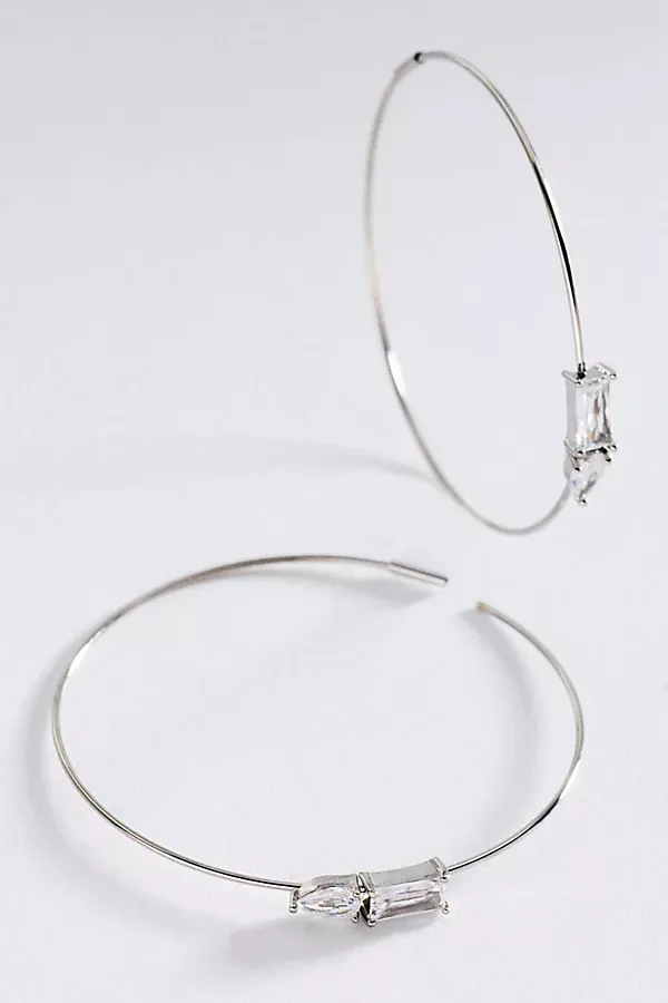 Gemstone Hoop Earrings by By Anthropologie