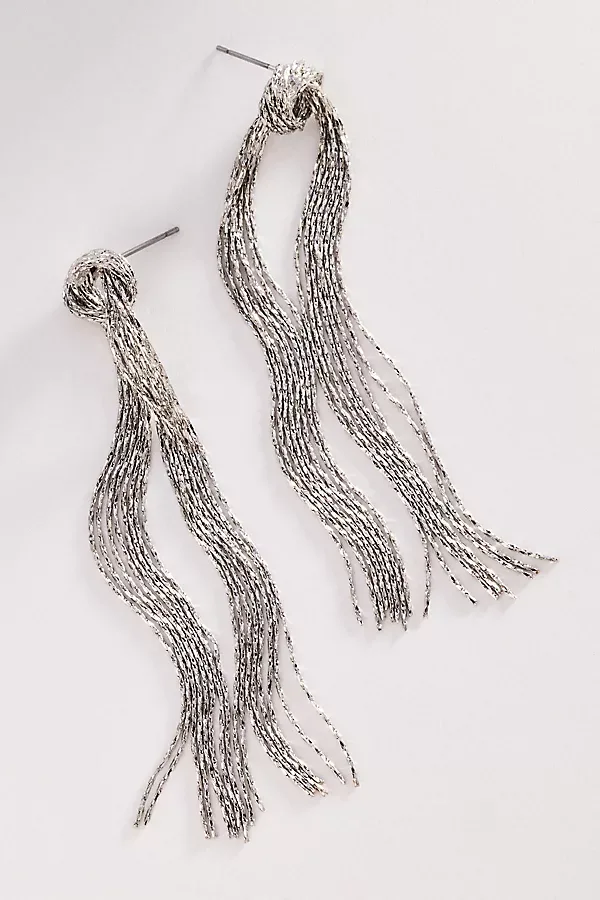 Chain Fringe Drop Earrings by By Anthropologie