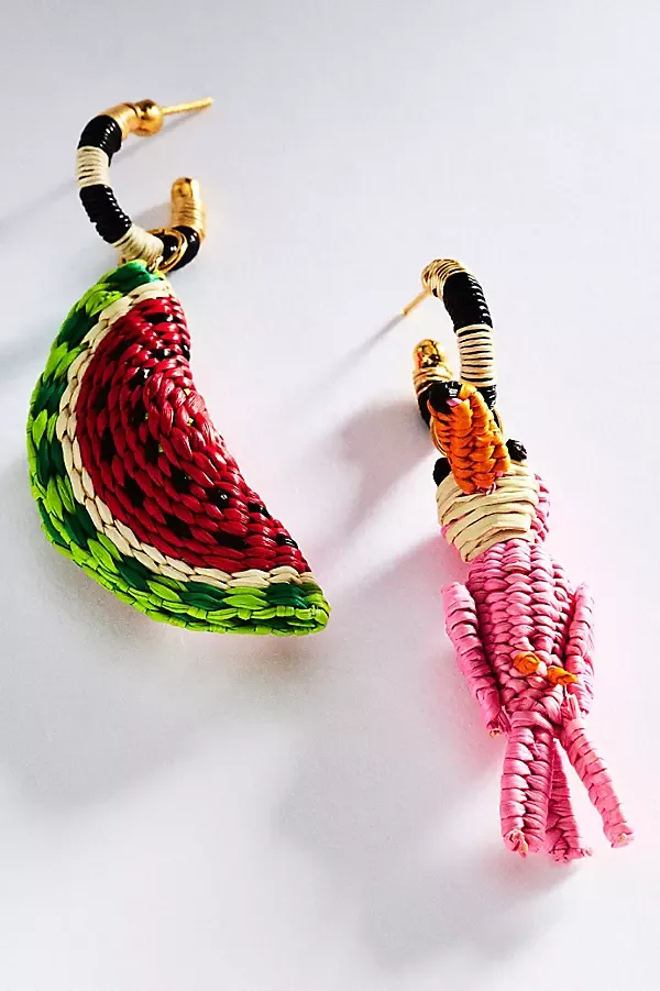 Clarte Charm Hoop Earrings by Bamboleira