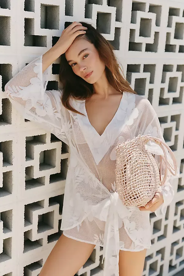 Sheer Wrap Kaftan by By Anthropologie
