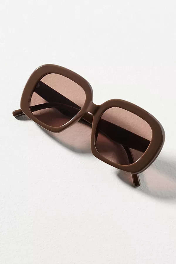 Oversized Square Retro Sunglasses by By Anthropologie