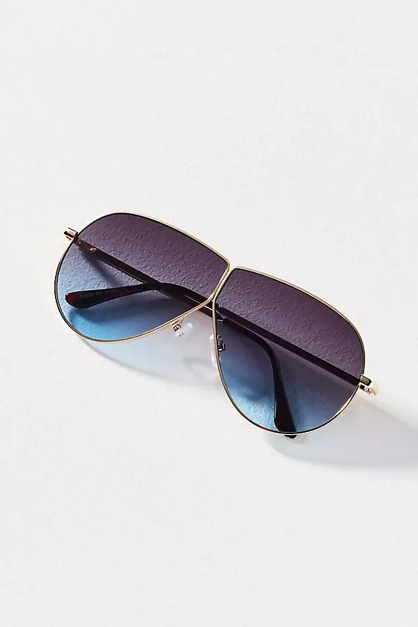 Colorful Metal Aviator Sunglasses