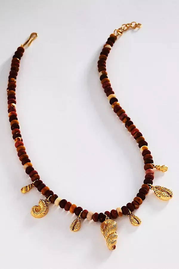 Seashell Beaded Necklace by Joanna Laura Constantine