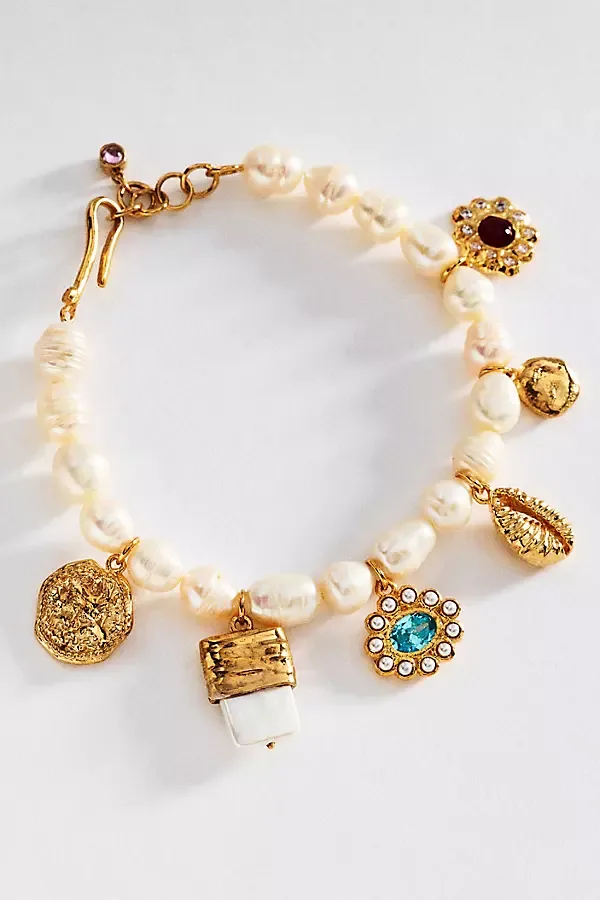 Pearl and Charms Bracelet by Joanna Laura Constantine