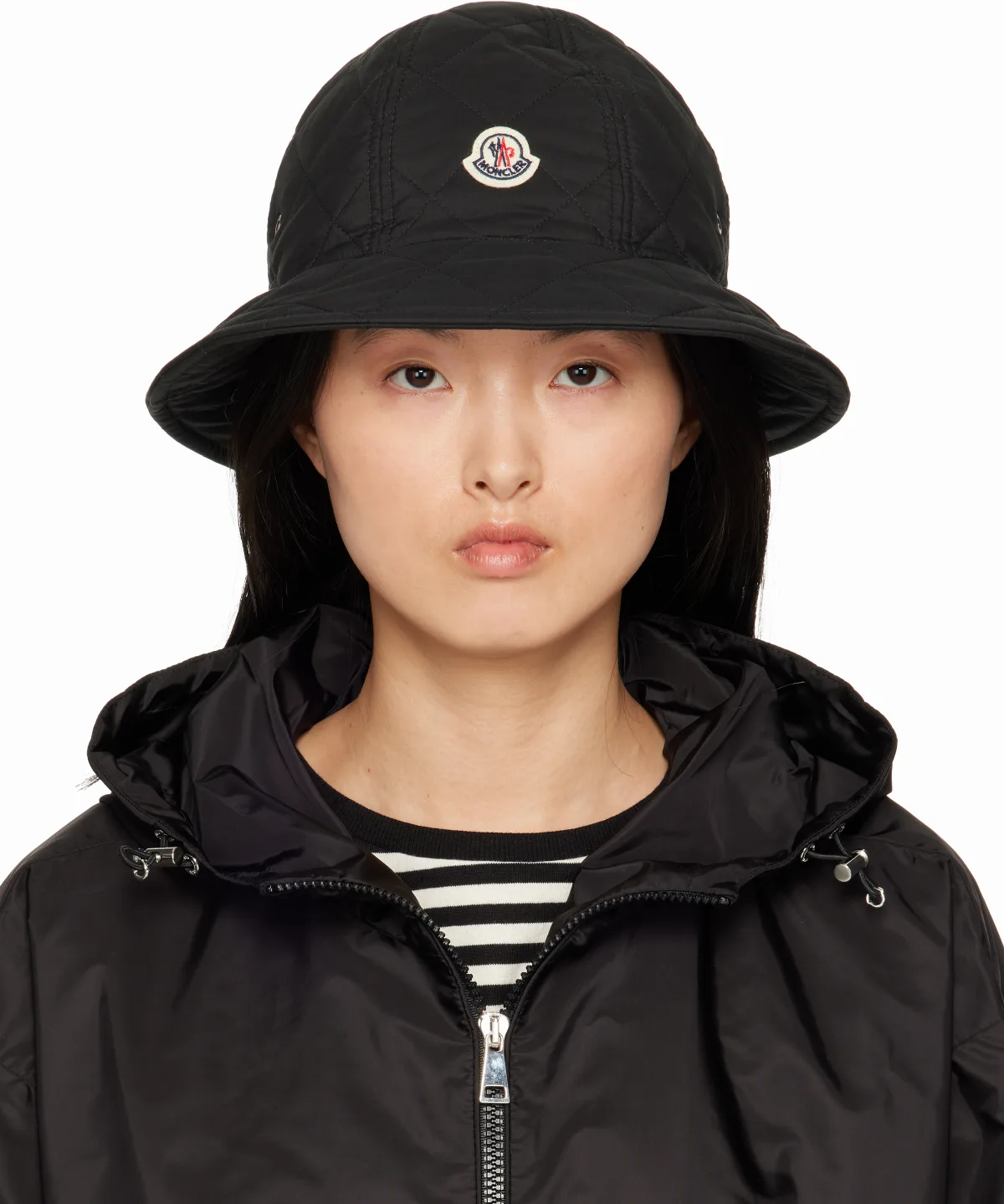 Black Quilted Bucket Hat