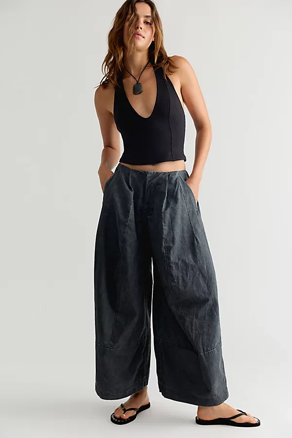 Concrete Solid Trousers by Free People