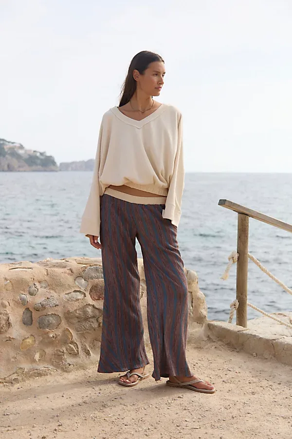Bel Striped Flare Pants by Free People