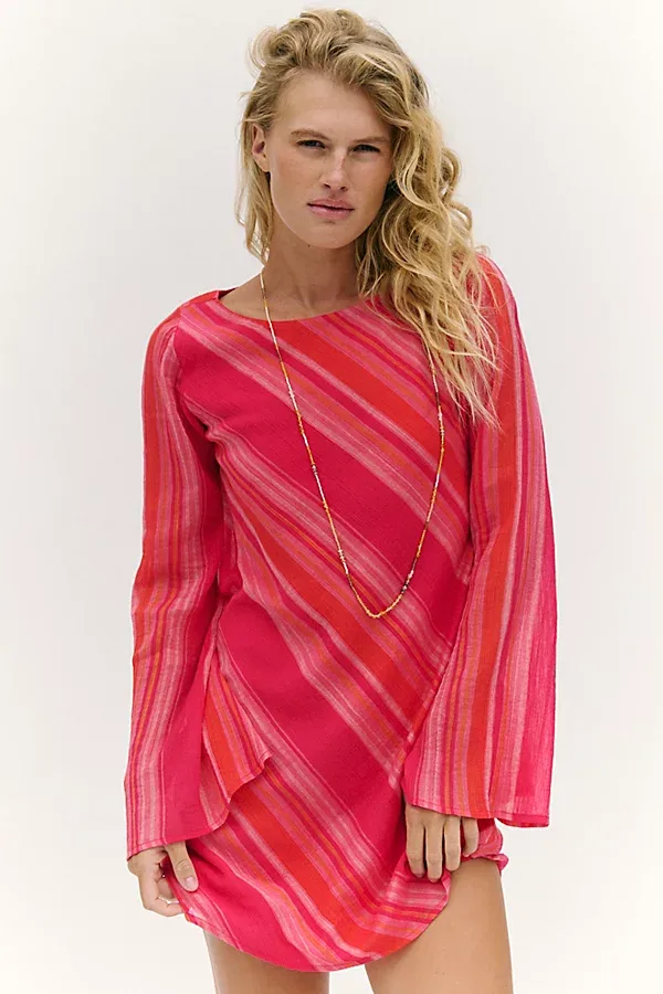 Sunstare Stripe Mini Dress by Free People