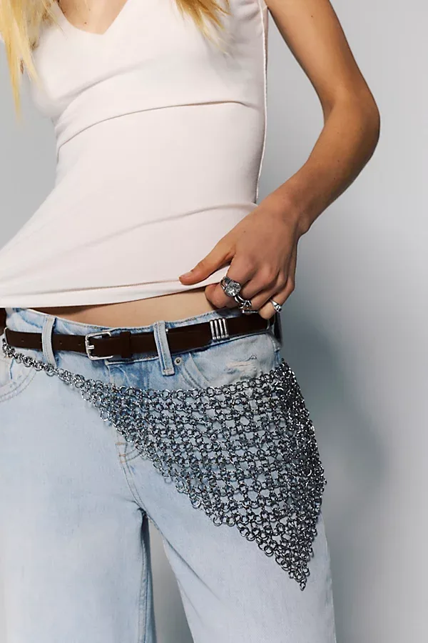 Bex Bandana Chainmail Belt by Free People