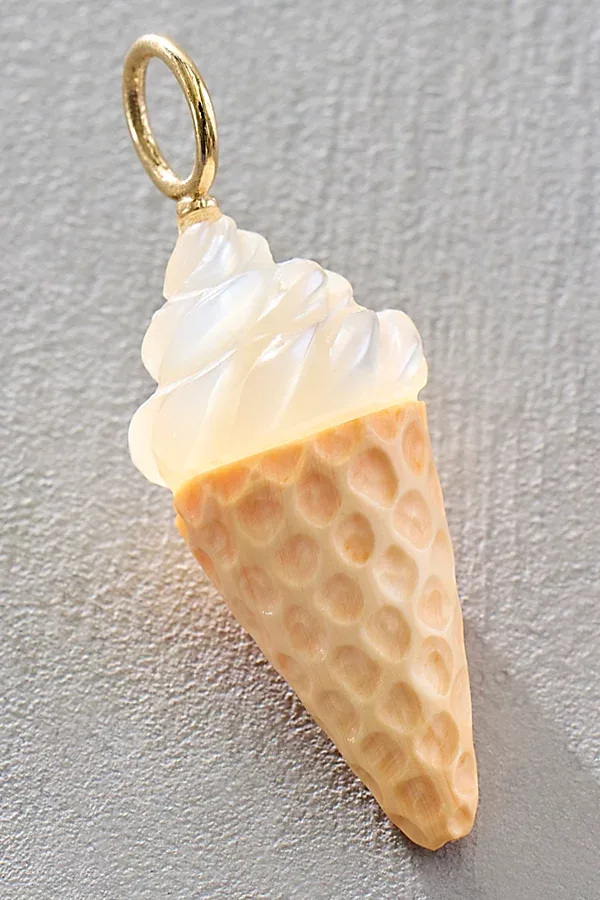Ice Cream Cone Charm by Maura Green
