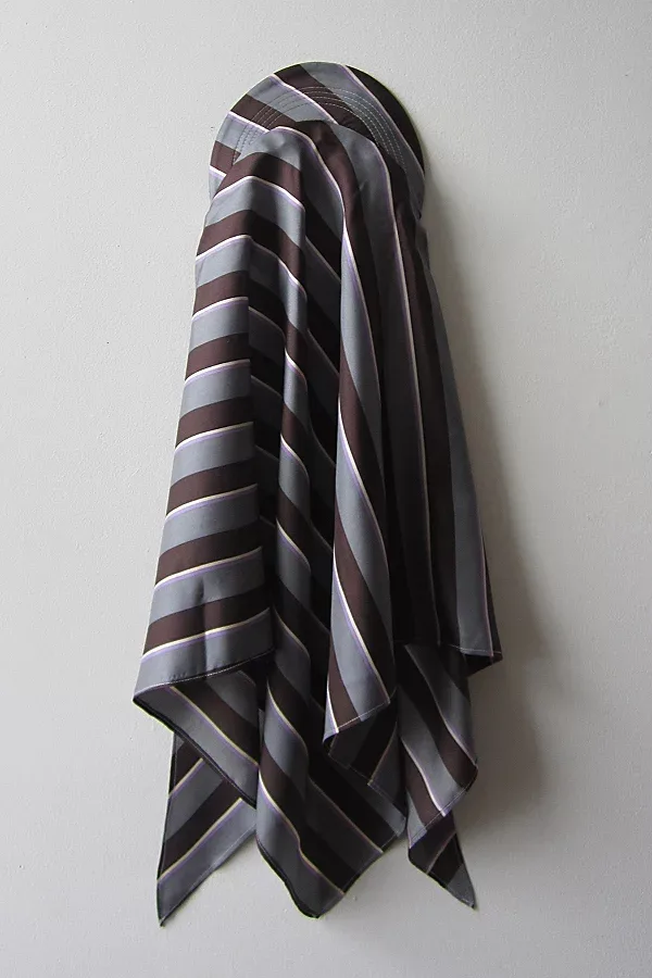 Highdive the EDIE Scarf Hat in Spring Stripes by HIGHDIVE NYC