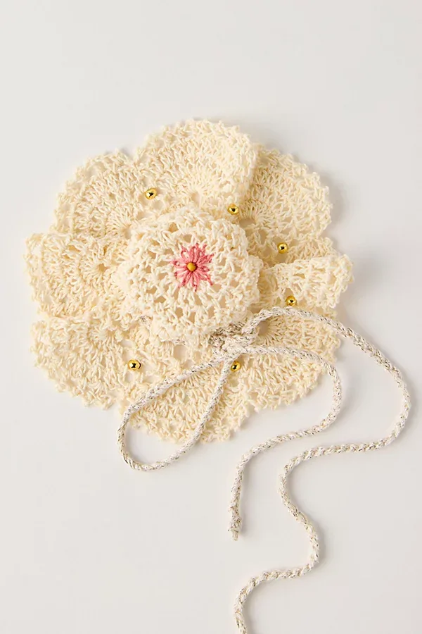 Hazel Crochet Drawstring Bun Cover by Curried Myrrh
