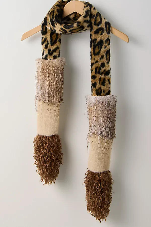 Multi Fur Scarf by Anna Sui