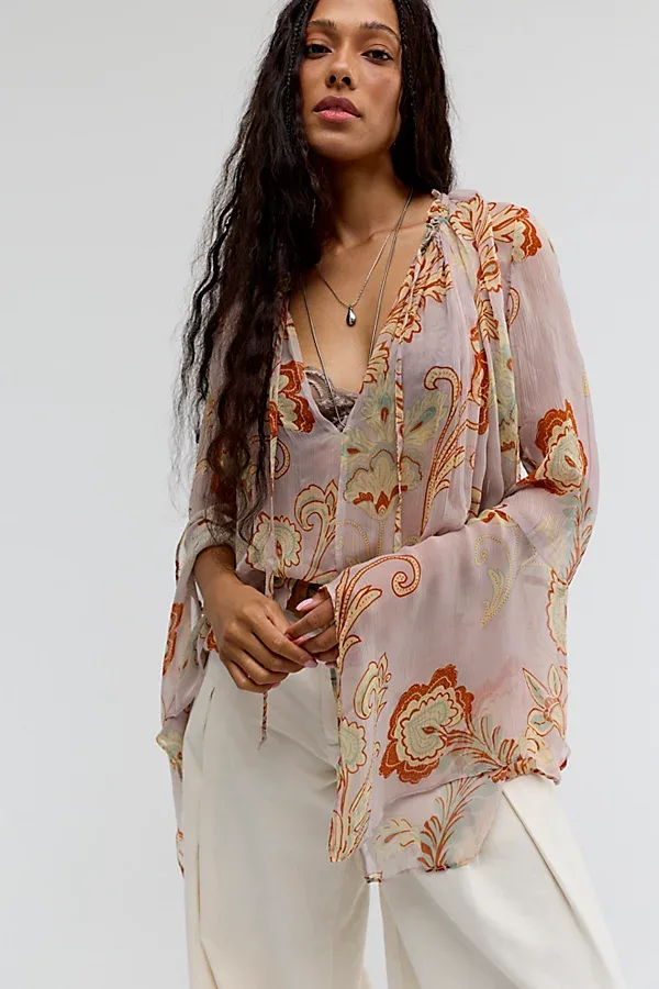 Milo Printed Blouse by Free People