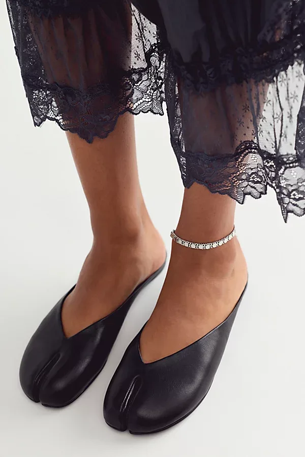 Lights Out Split-Toe Mules by Jeffrey Campbell