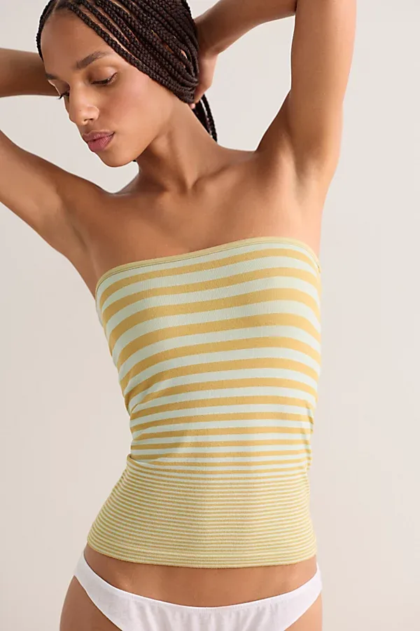 So Soft Seamless Modal Stripe Tube Top by Free People