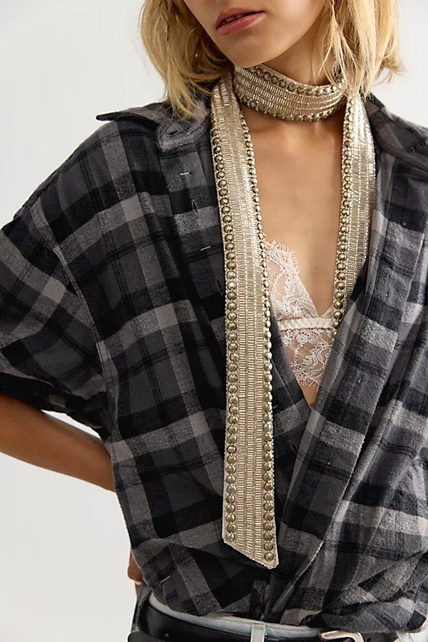 Billie Embellished Skinny Scarf by Free People