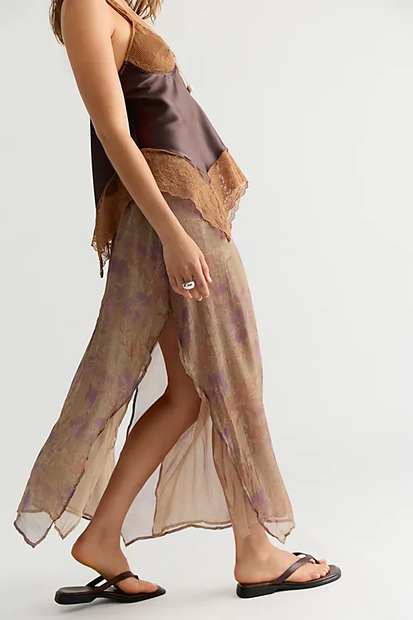 Karis Crinkle Midi Skirt by Free People