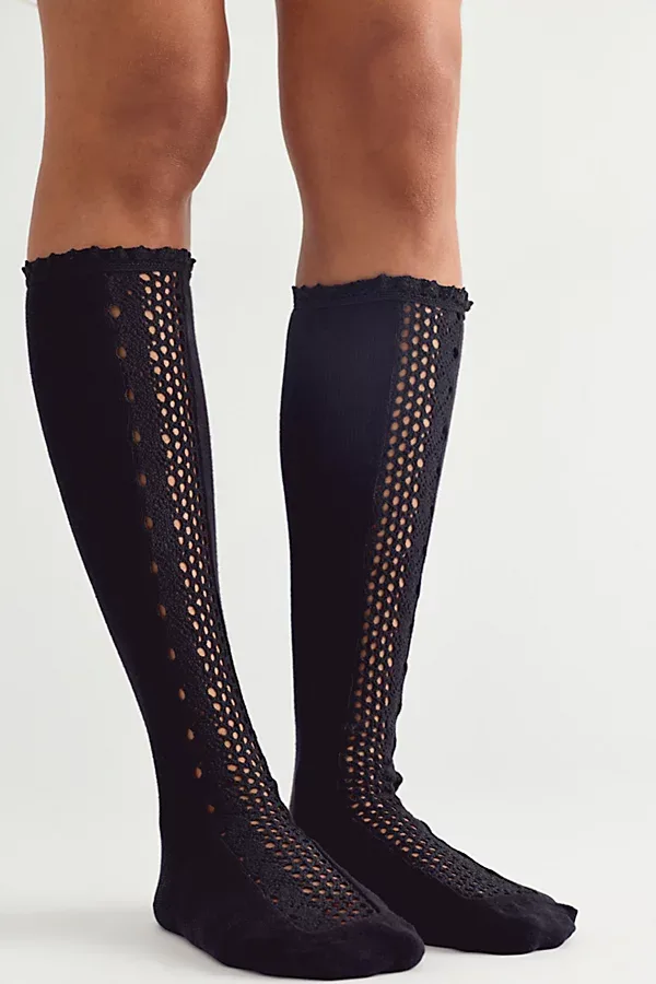 Rubies Crochet Knee High Socks by Free People