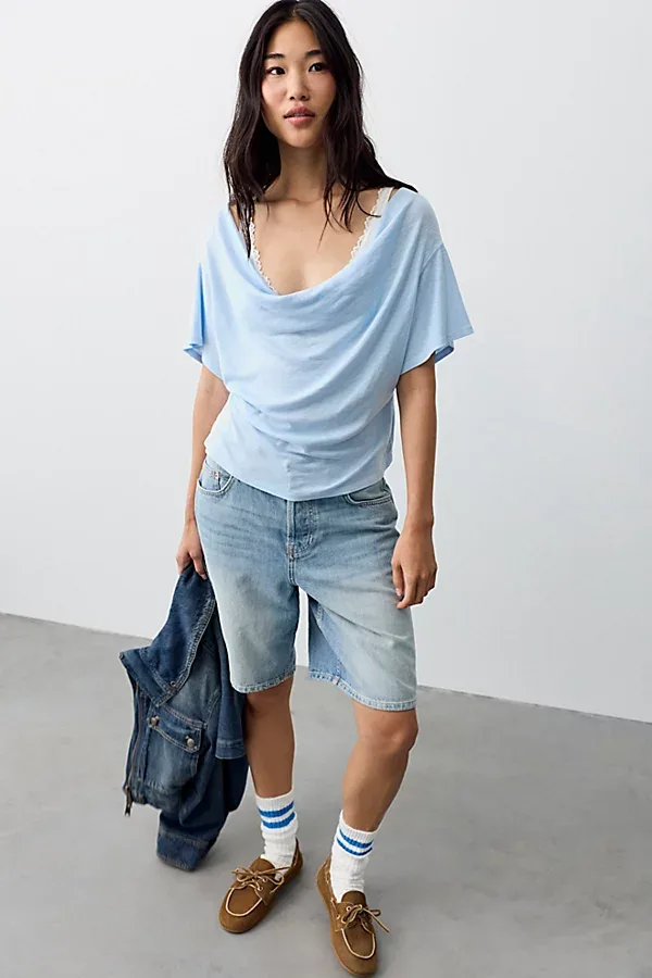 We the Free Waterfall Cowl-Neck Top by Free People