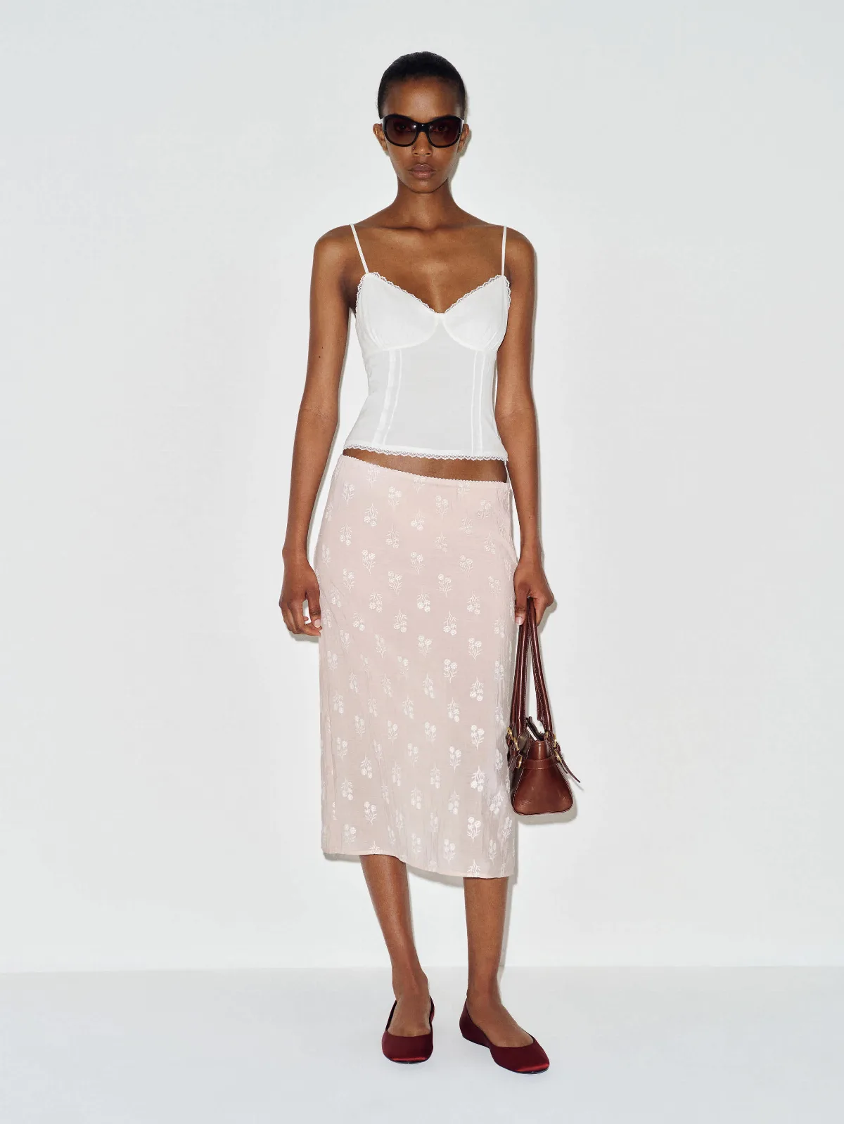 Karissa Top Ivory Lace by Reformation