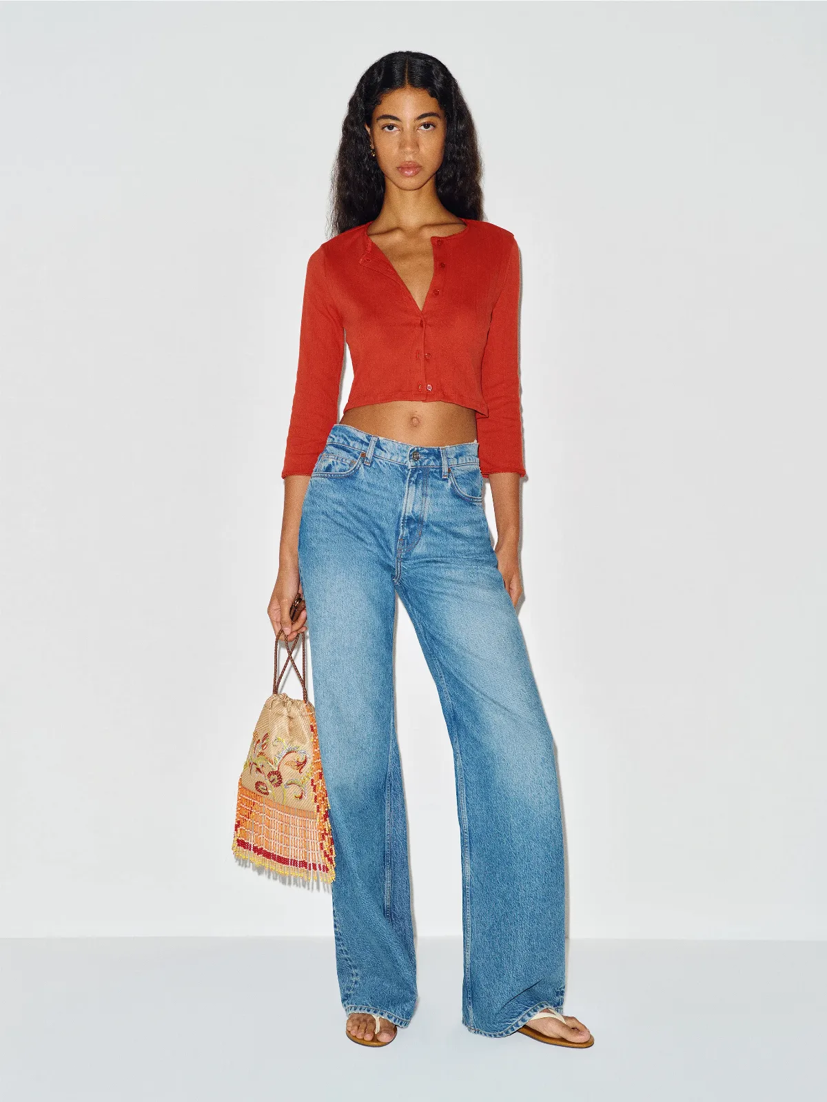 Gia Pointelle Knit Cardigan by Reformation