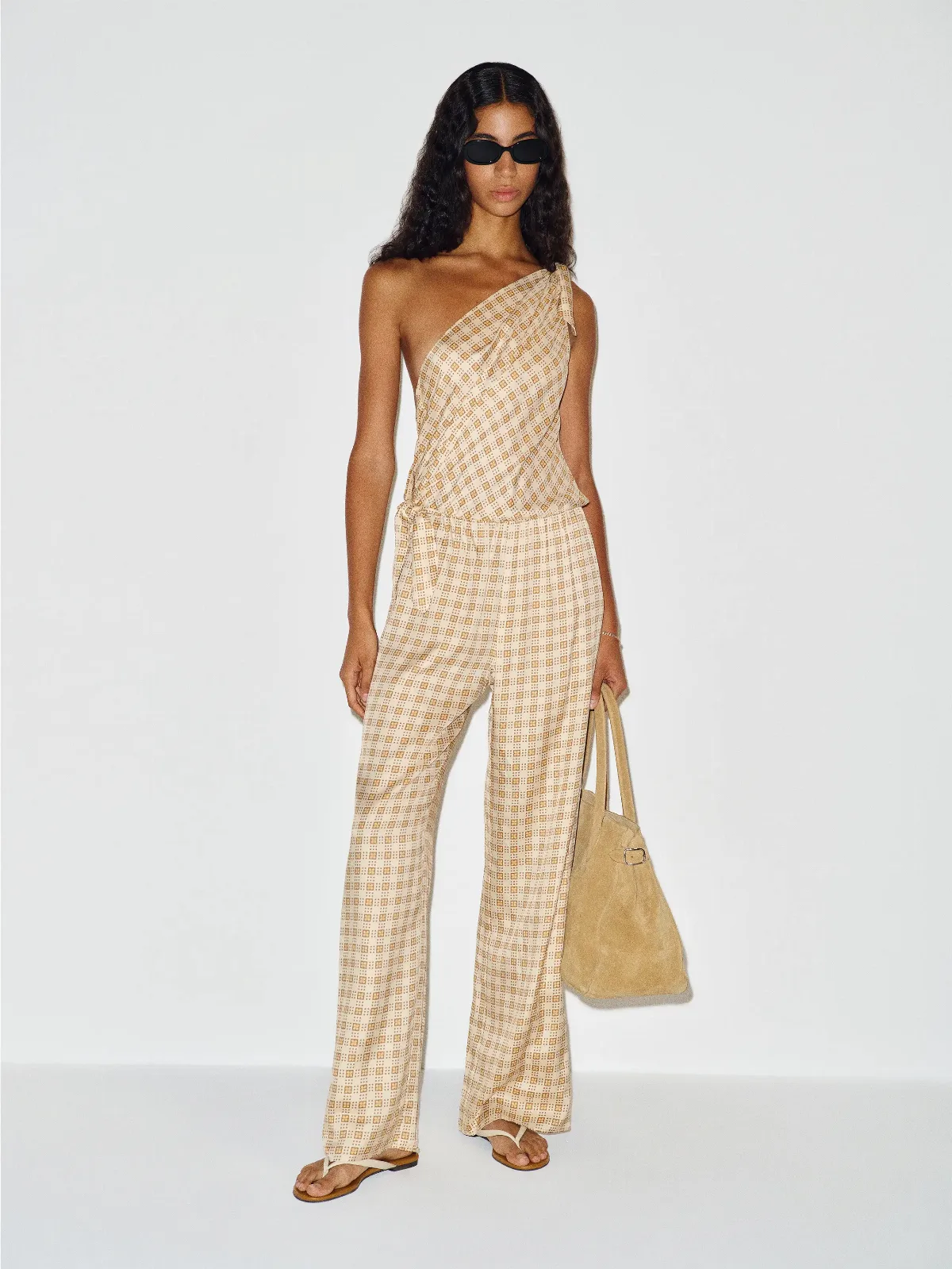 Jenni Silk Twill Jumpsuit by Reformation