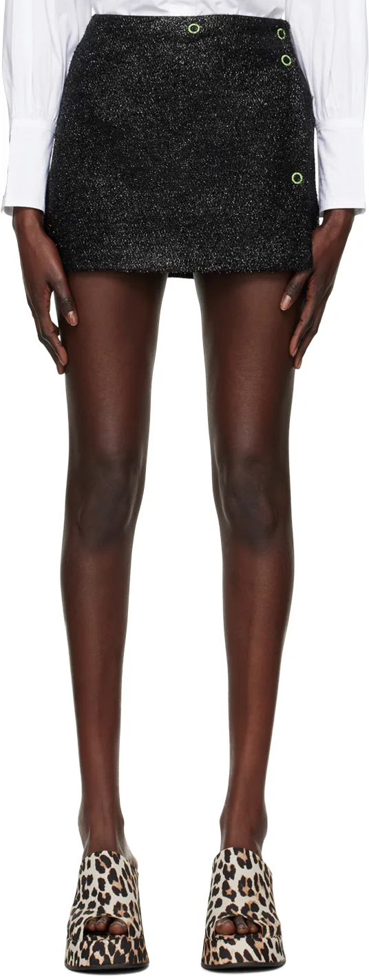 Black Sparkle Miniskirt