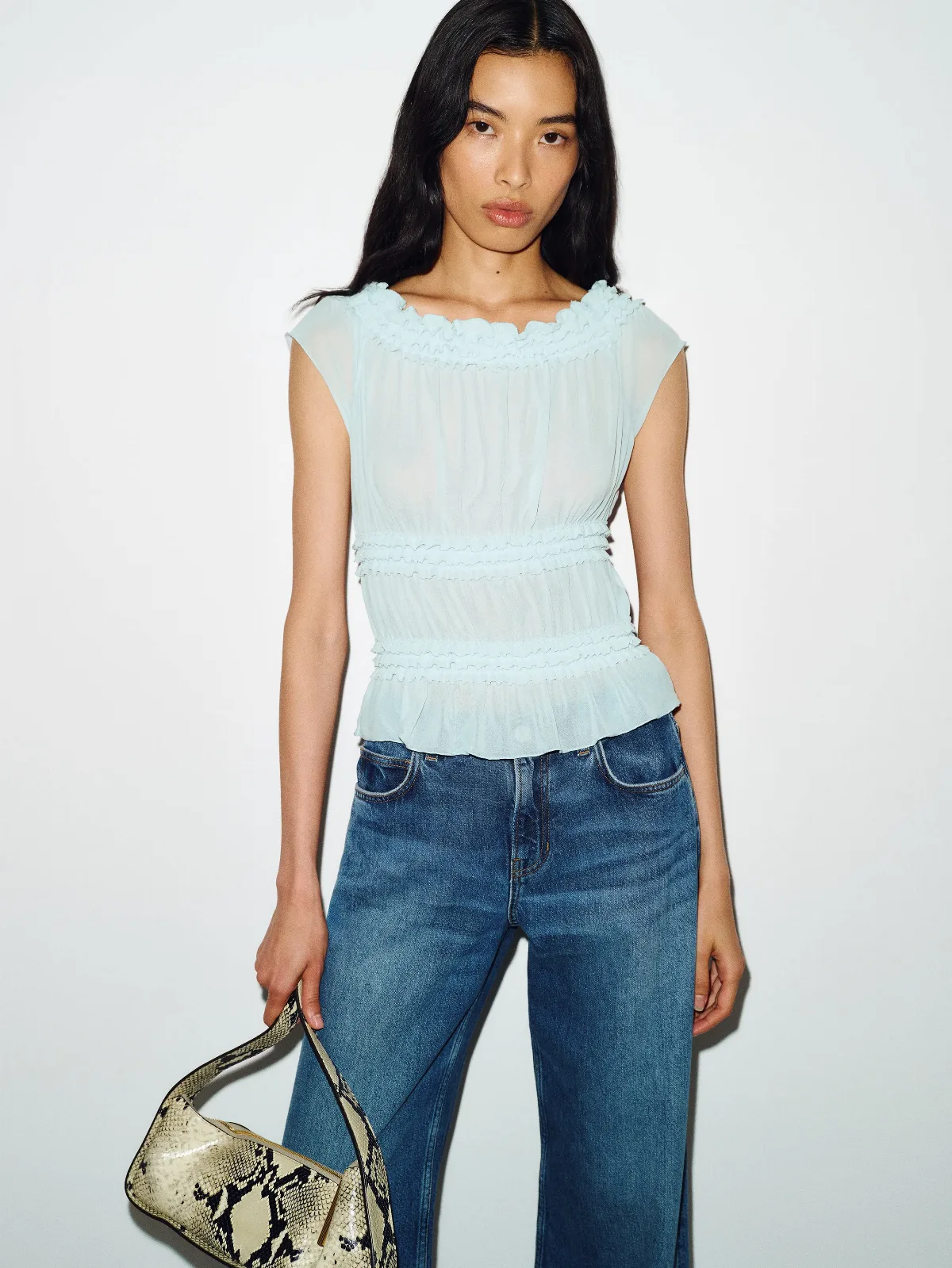 Laken Knit Top Light by Reformation