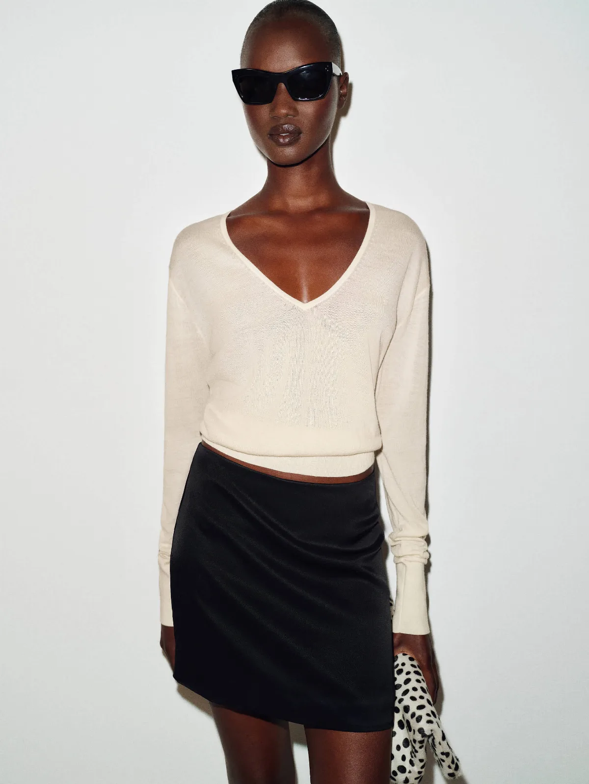 Micah V-Neck Sweater Top by Reformation