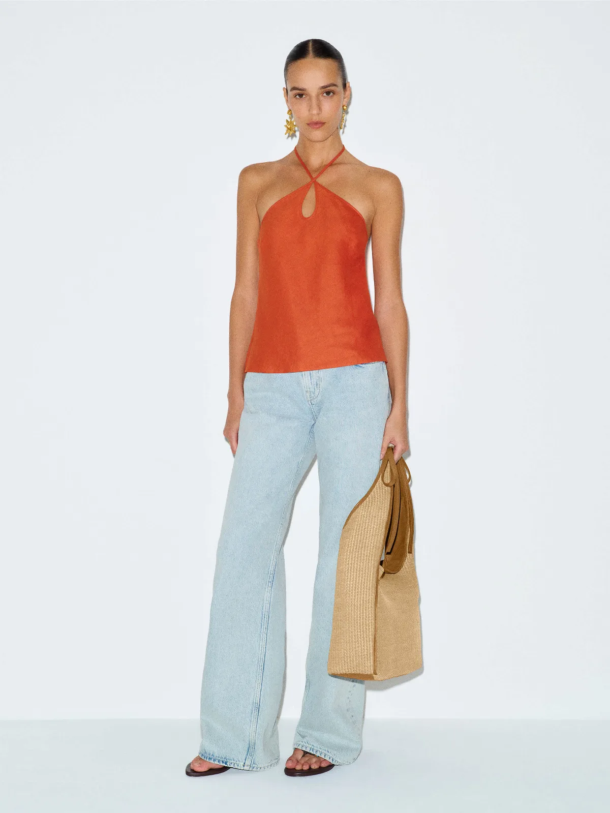 Rosana Linen Top by Reformation