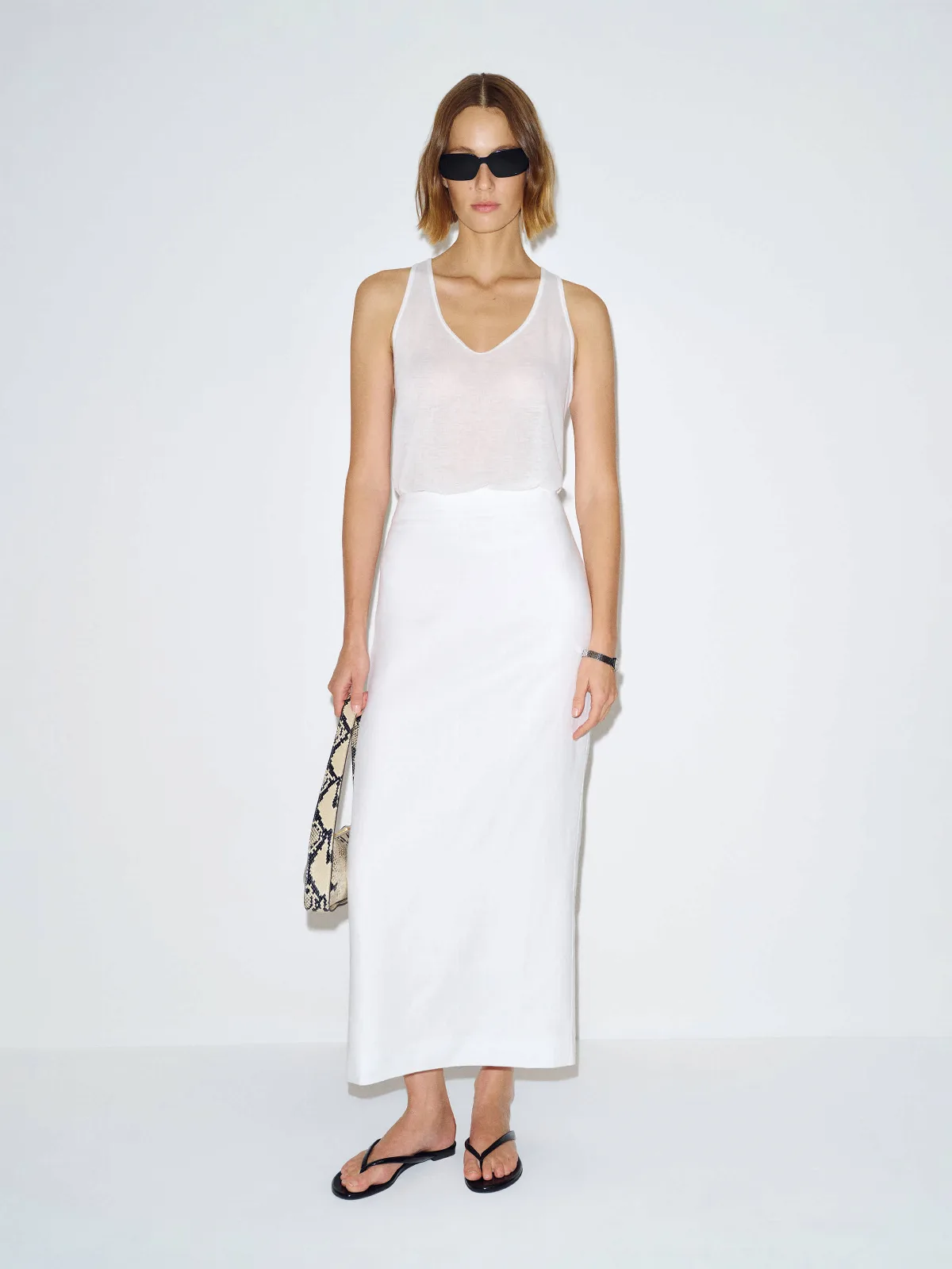 Lydia Linen Skirt