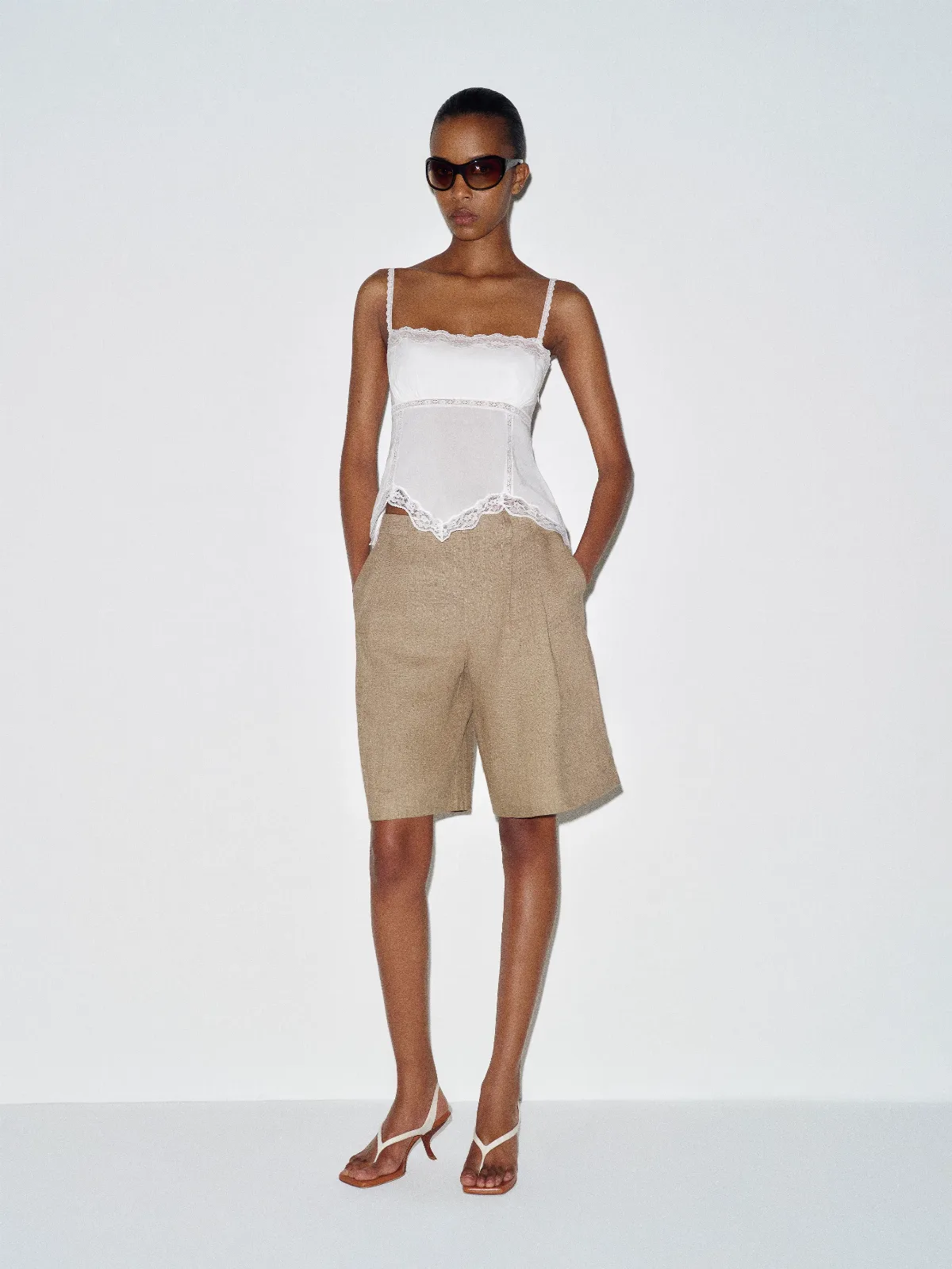 Apricot Top Ivory Lace by Reformation