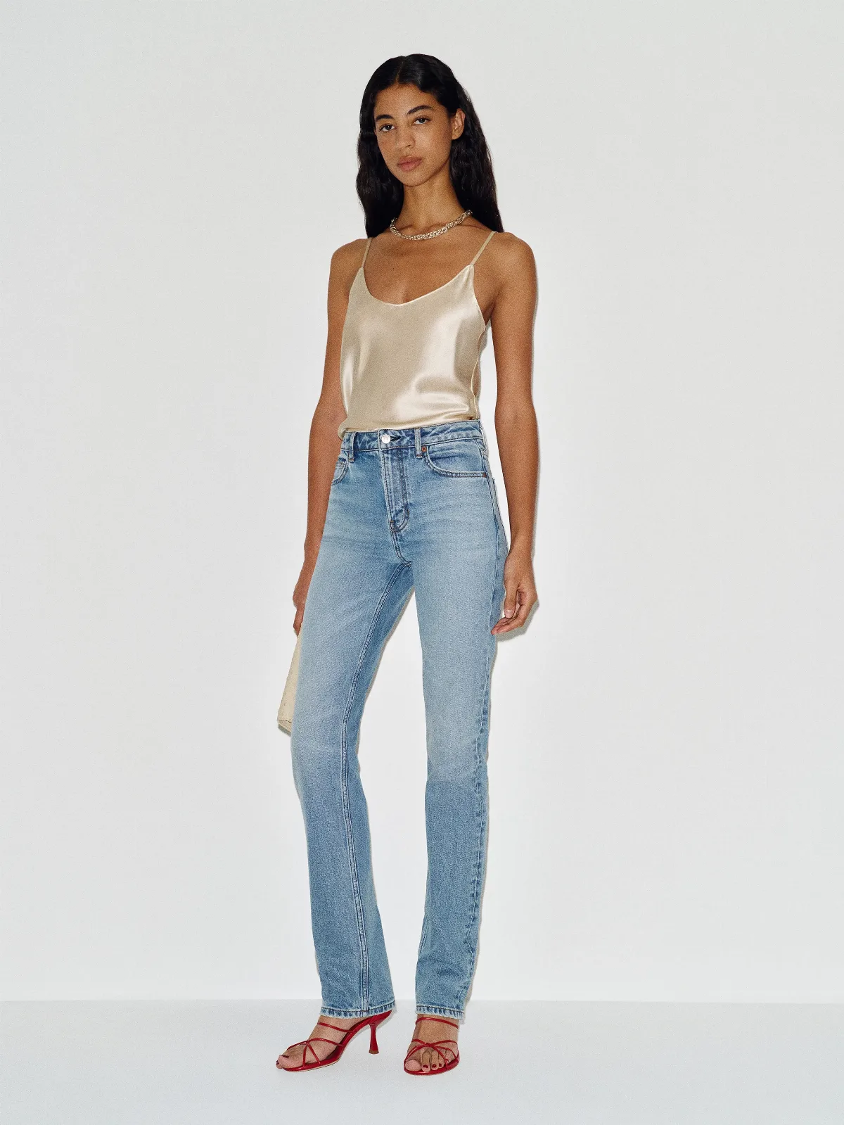 Donny Stretch High Rise Slim Jeans by Reformation