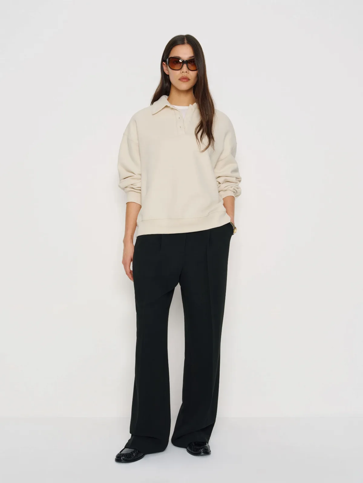 Nico Classic Polo Sweatshirt by Reformation
