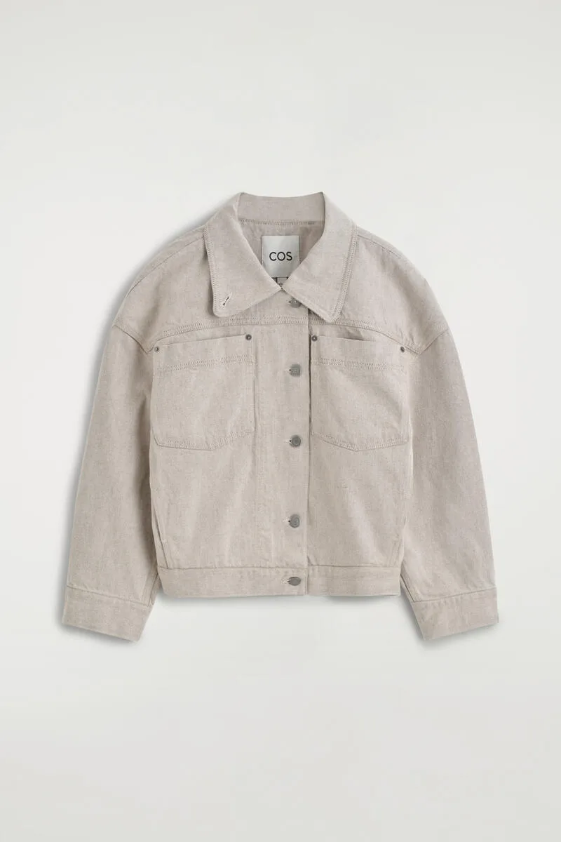 Mock-Neck Denim Jacket by COS