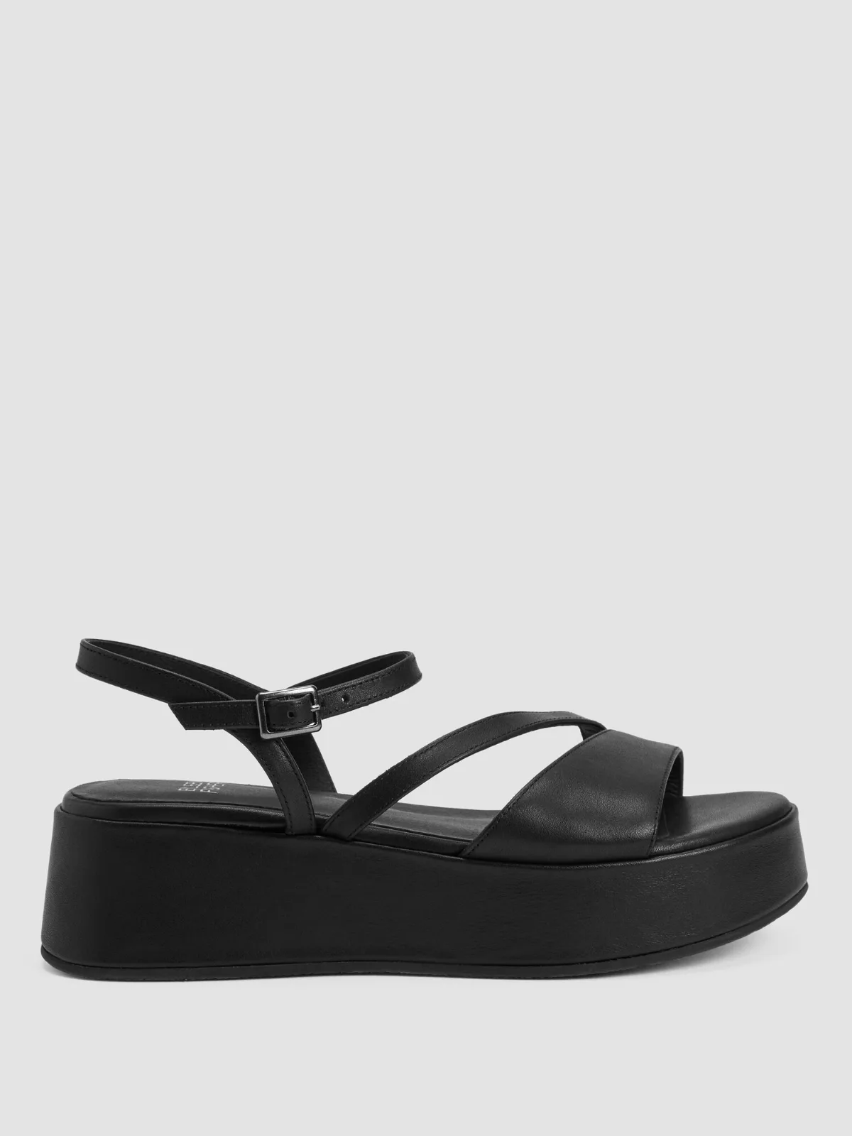 Dae Leather Wedge Sandal by EILEEN FISHER