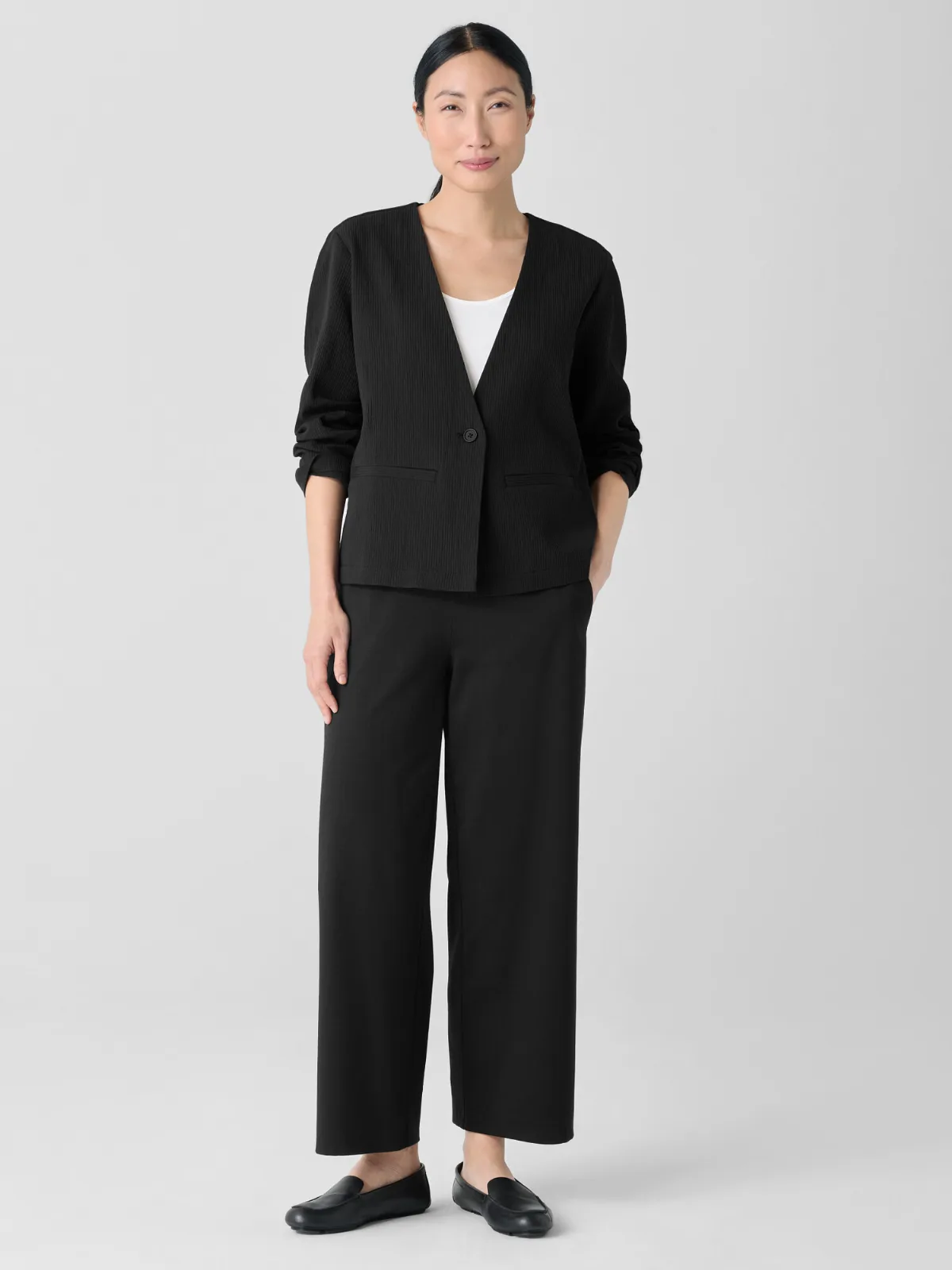 Organic Cotton Ottoman Jacket by EILEEN FISHER