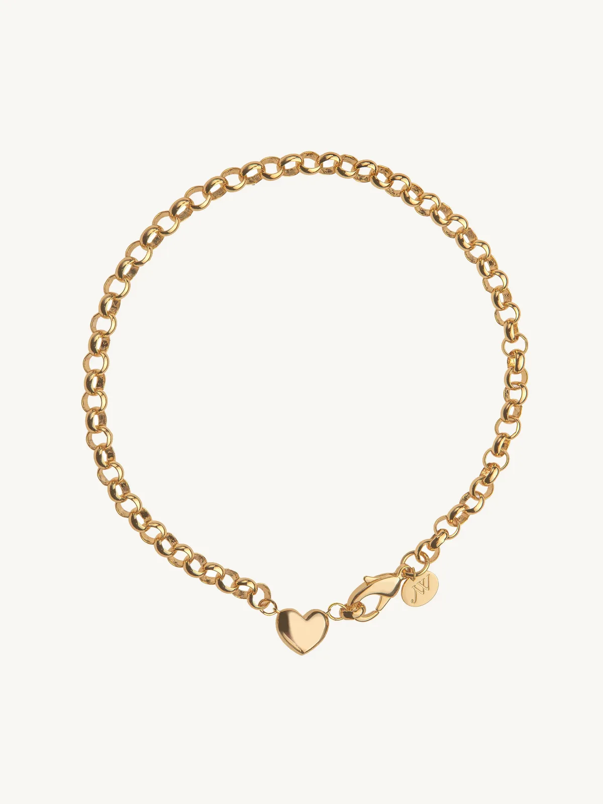 A Little Bit of Love Rolo Chain by Jane Win Jewelry