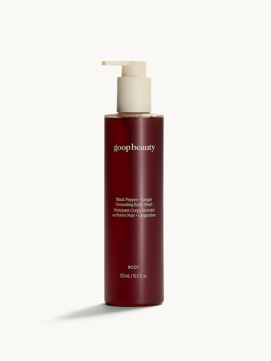 Black Pepper + Ginger Grounding Body Wash by goop Beauty